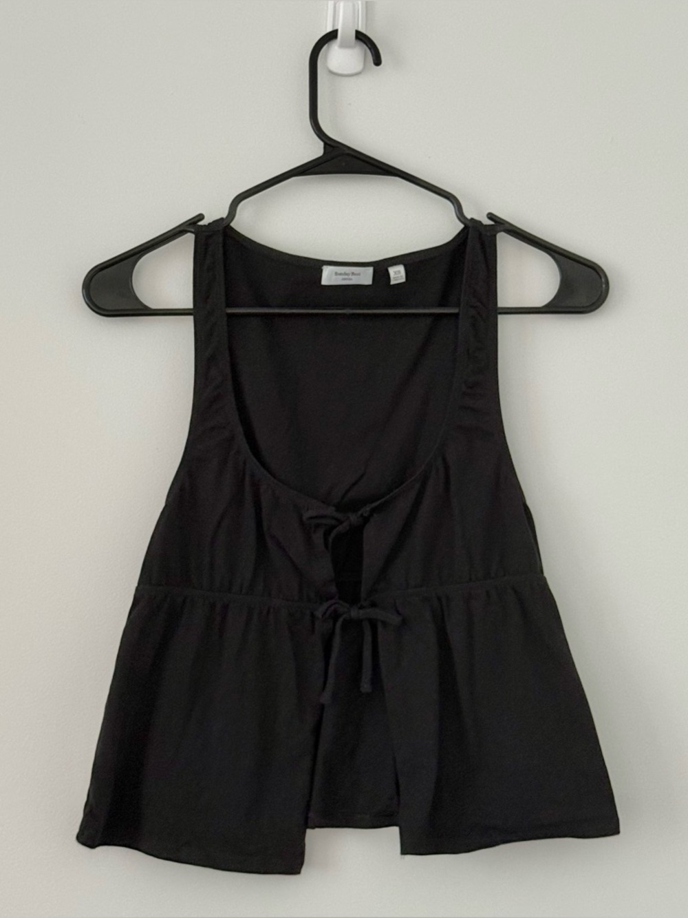 Aritzia Sunday Best Black Cannoli Tank Top - Size XS